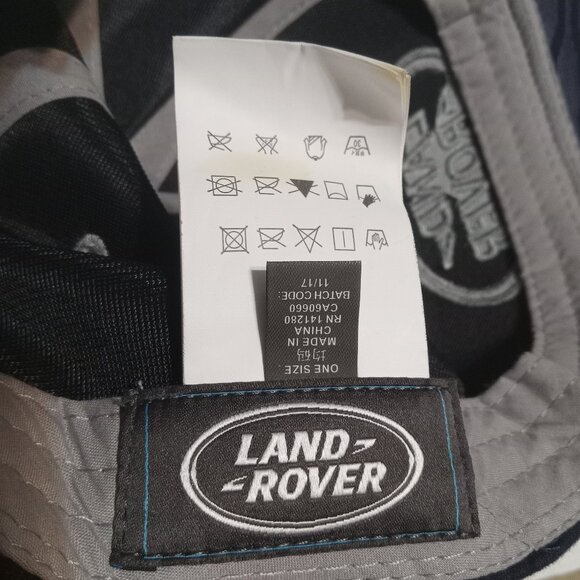 Land Rover OSFA Embroidered Hat/Cap Unisex Navy Blue/Silver - Picture 8 of 9